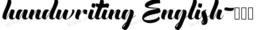 handwriting English字体转换